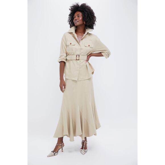 TUCKERNUCK Fawn Twill Brunswick Buttondown Size L NWT Retail $188 Tuckernuck - Picture 4 of 8